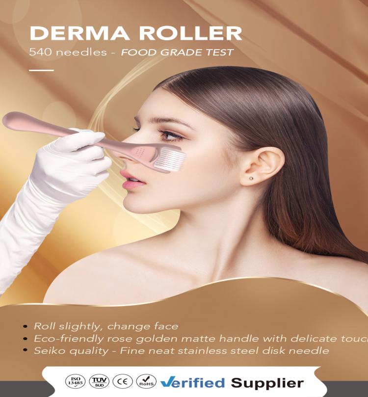 rose gold dermaroller