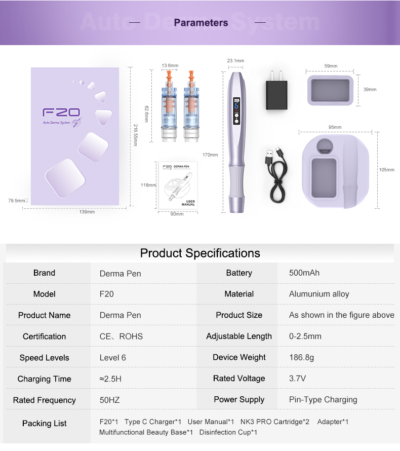adjustable derma pen