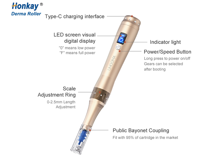 derma pen microneedling adjustable