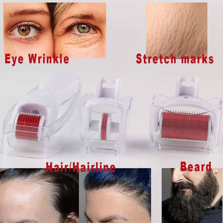 beard growth kit derma roller for set