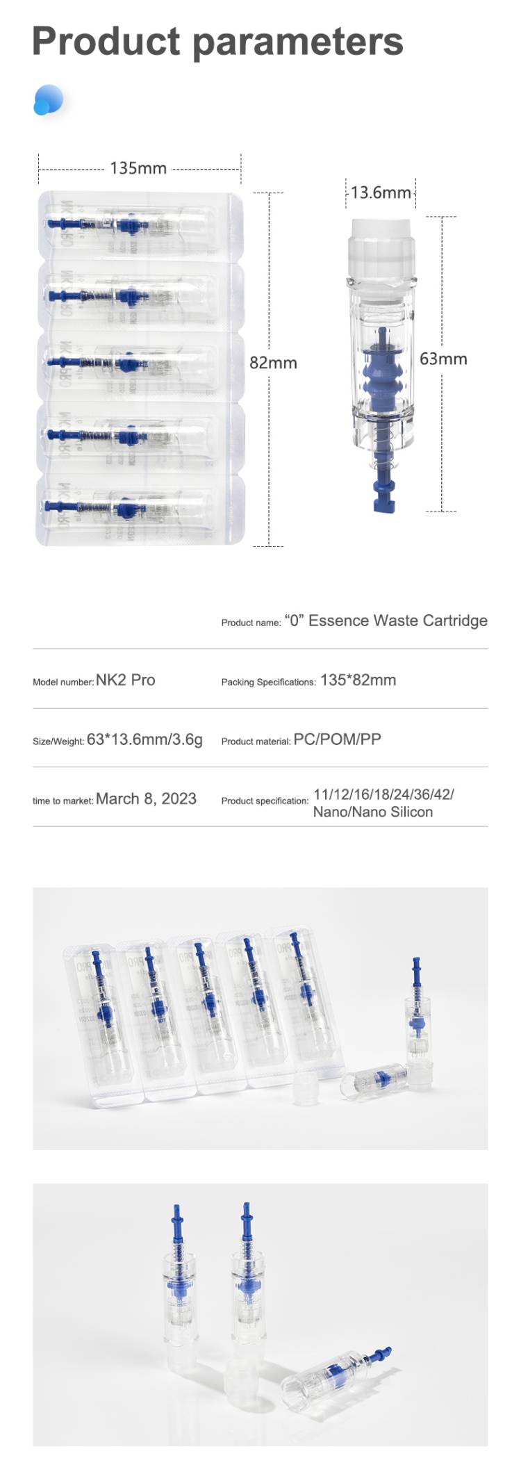 microneedling needle cartridge